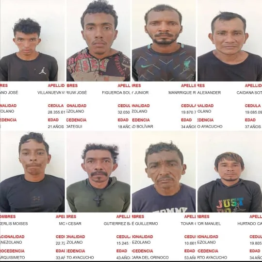 FANB detiene a 28 personas por minería ilegal en Bolívar y Amazonas